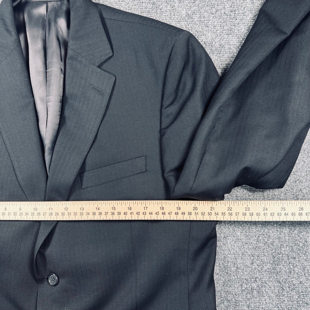 Jack Victor 42S Black Valentino CT 100% Wool Blazer Jacket Sport Coat Preppy - Picture 10 of 14